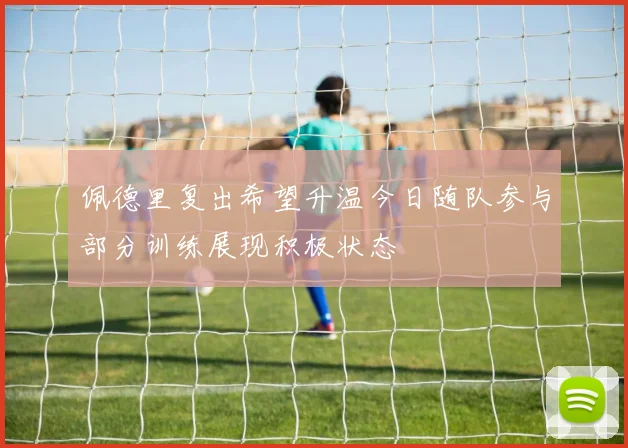 佩德里复出希望升温今日随队参与部分训练展现积极状态